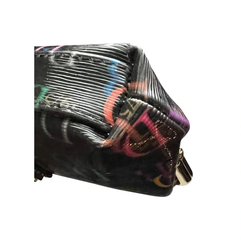 Dooney & Bourke Black with Multicolor Logo Clutch - Picture 7 of 11